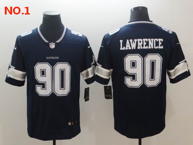 Men's Dallas Cowboys #90 DeMarcus Lawrence Jerseys-1